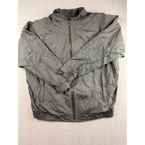 FootJoy DryJoys Tour Collection Jacket Men's XL Black Windbreaker Golf‎ Full Zip